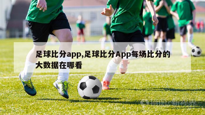足球比分app,足球比分App每场比分的大数据在哪看